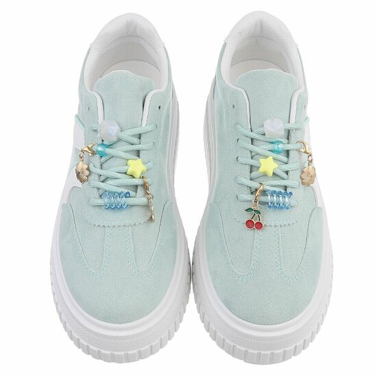 Groene lage sneaker Cheska