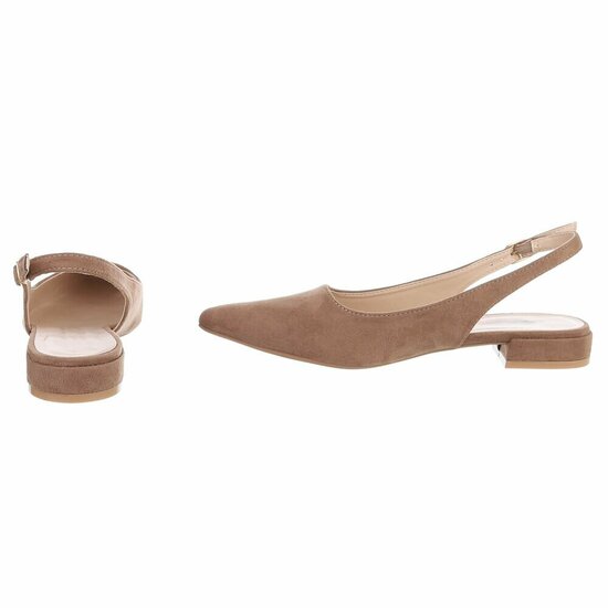 Kaki suède slingback pumps Celana met lage hak – elegant & tijdloos  SOLD OUT