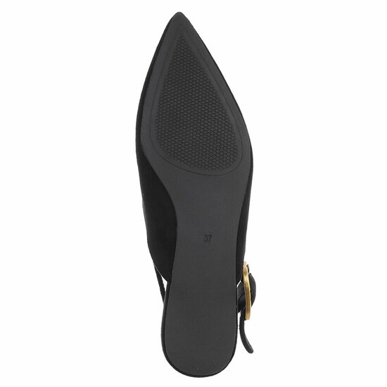 Zwarte suède slingback pumps Celeste met gesp – elegant & comfortabel