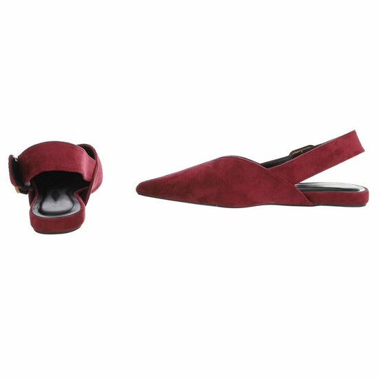 Bordeaux suède slingback pumps Celeste met gesp – elegant & comfortabel