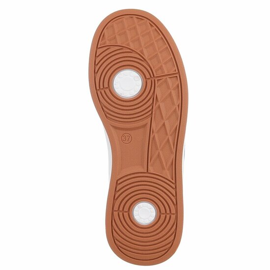 Zwarte lage sneaker Hesly met witte strepen