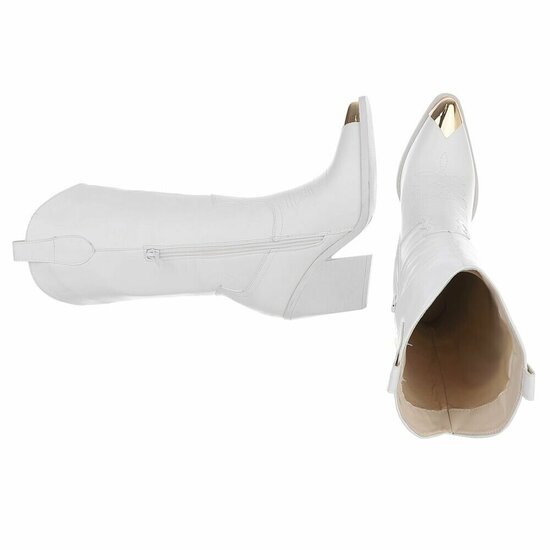 Hoge Westernlaarzen Cerile-wit