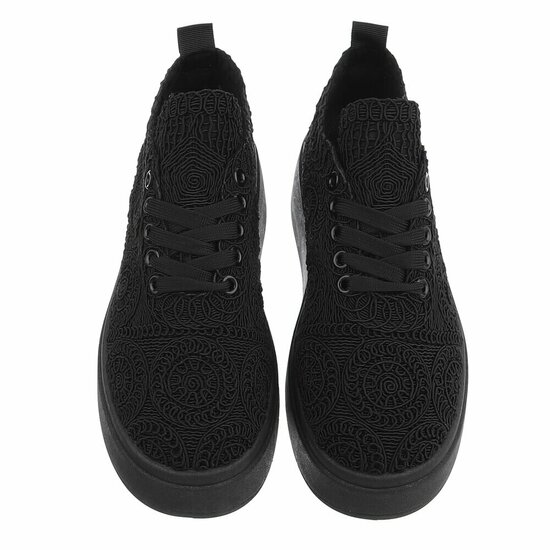 Zwarte lage sneaker Myriam