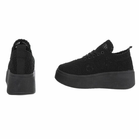 Zwarte lage sneaker Myriam