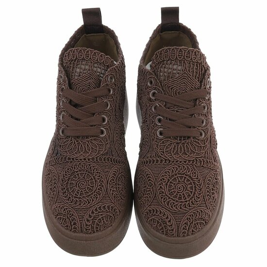 Bruine lage sneaker Myriam