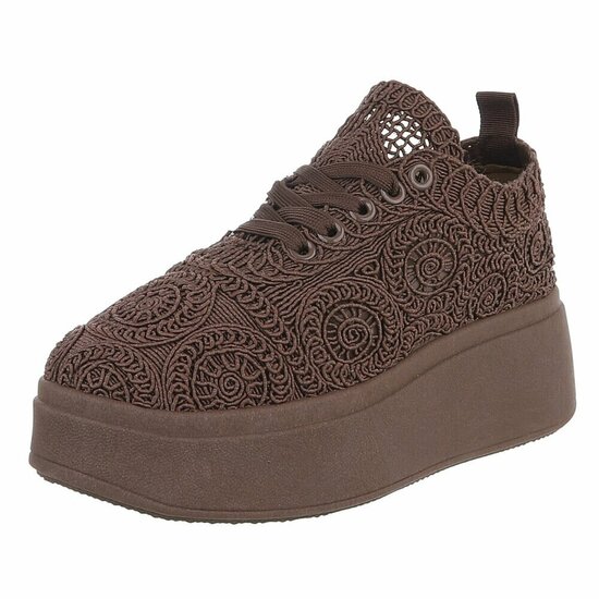 Bruine lage sneaker Myriam
