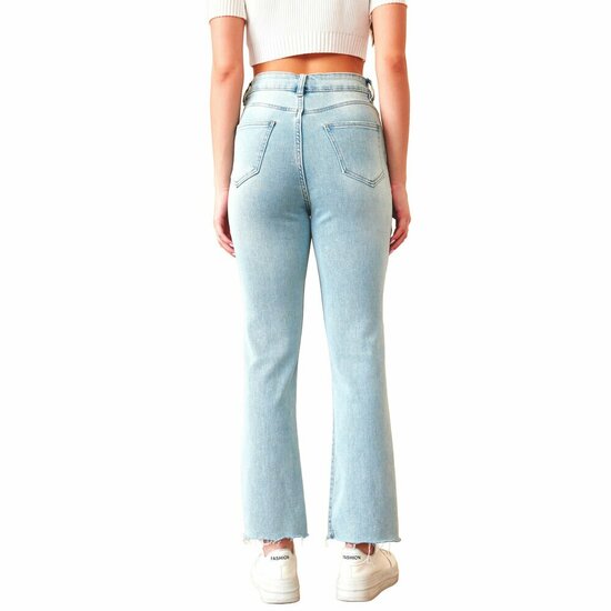 Lichtblauwe straight fit jeans – casual en trendy