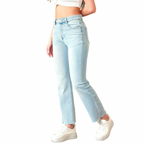 Lichtblauwe straight fit jeans – casual en trendy