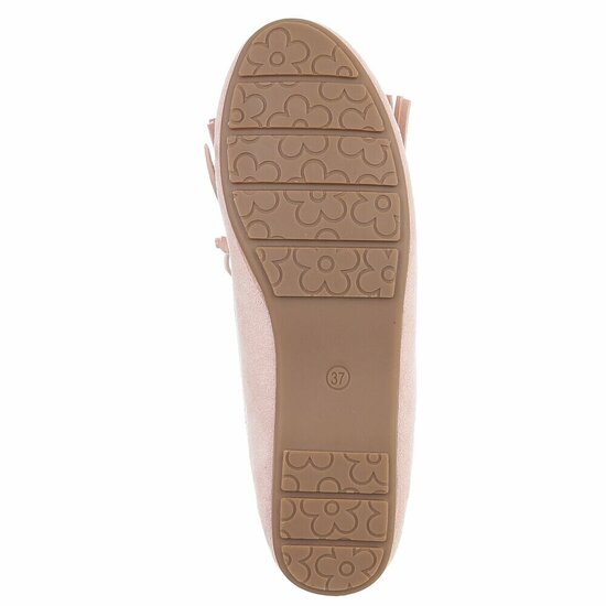 Camel suède loafers Censi met franjes en strikdetail