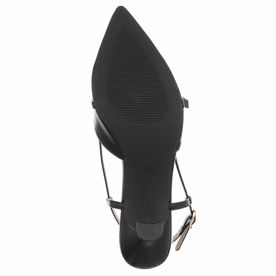 Elegante slingback hakken Charouse met puntneus – zwart