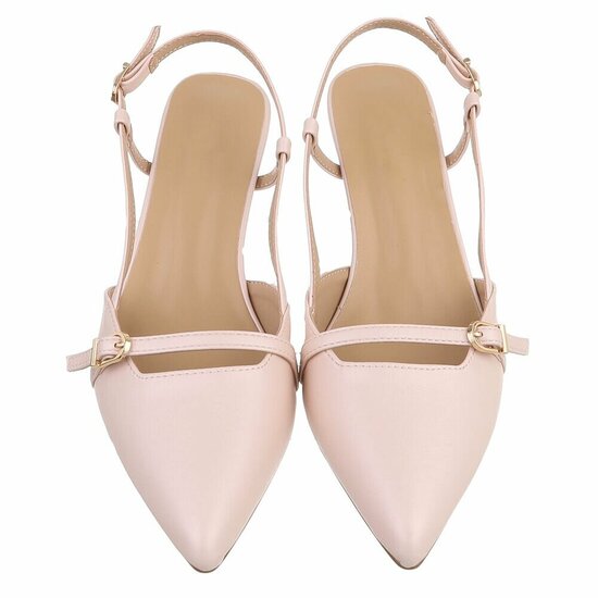 Elegante slingback hakken Charouse met puntneus – roze