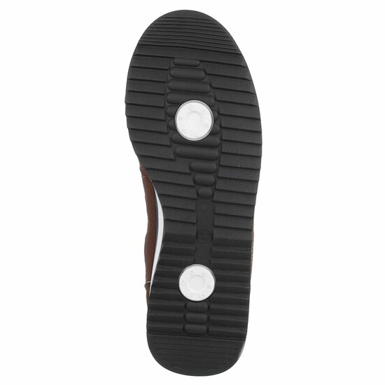 Sportieve bruine sneakers Chelsy met beige accenten