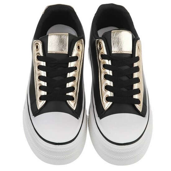 Zwarte lage  sneaker Herma