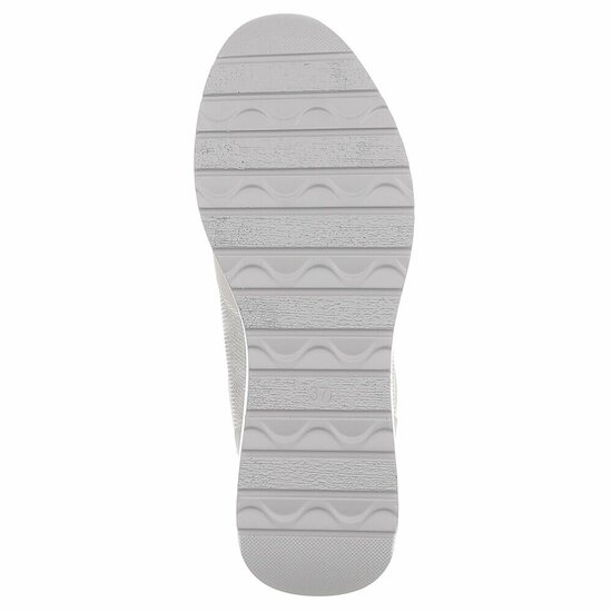 Grijze sneakers met wedge zool en zilveren details-Ingeborg