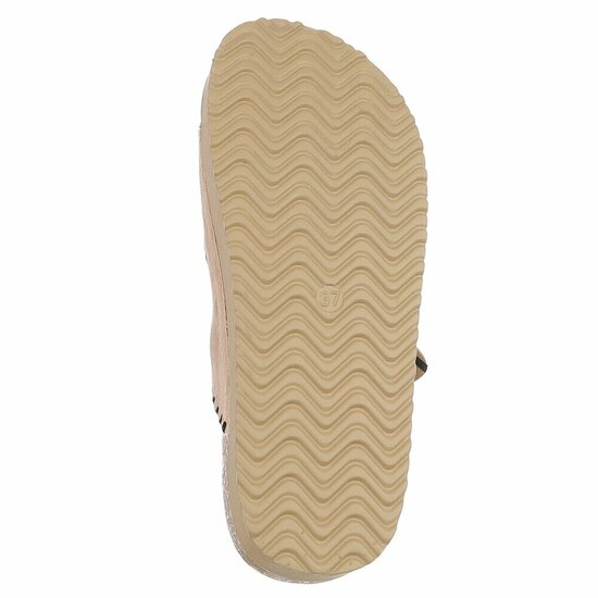 Zwarte plateau slippers met dubbele gesp-Dita