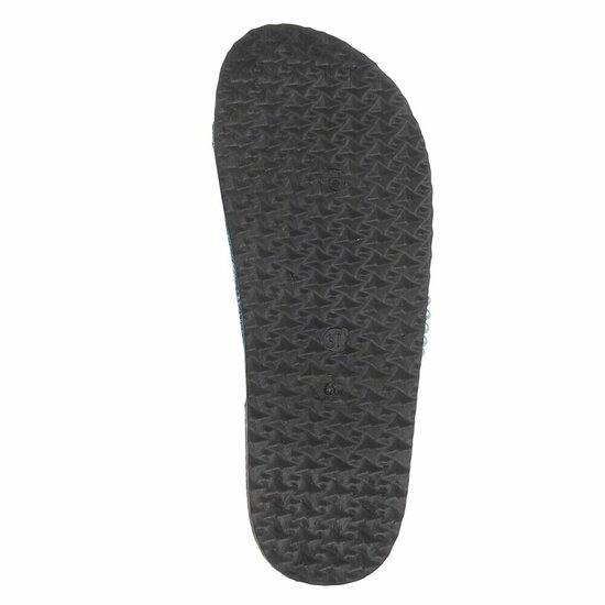 Beige dames slippers met pareldetails en gespen-Corry