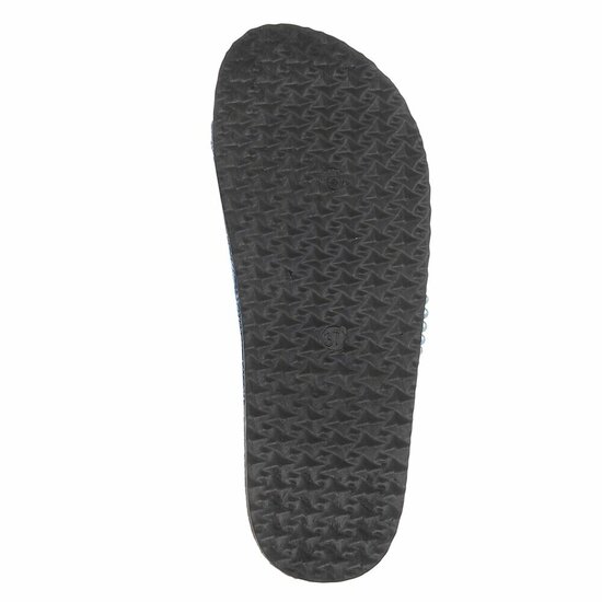 Zwarte dames slippers met pareldetails en gespen-Corry