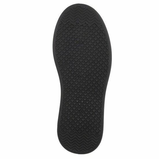 Zwarte sneakers met strassdetails en plateauzool-Marcy