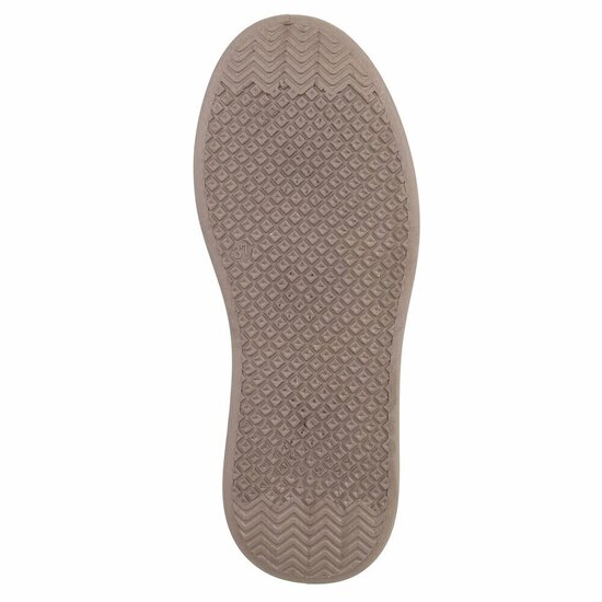 Kaki sneakers met strassdetails en plateauzool-Marcy