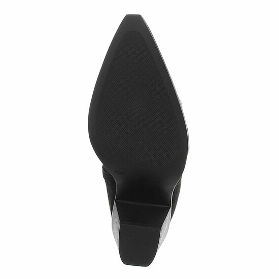 Zwarte westernlaarzen met borduursel en studs-Paloma
