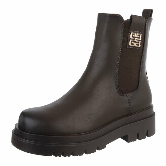 Bruine Chelsea boot Emilie   