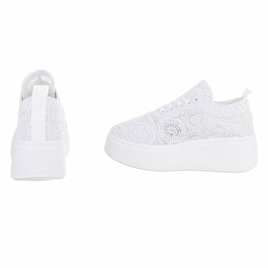 Witte lage sneaker Myriam  