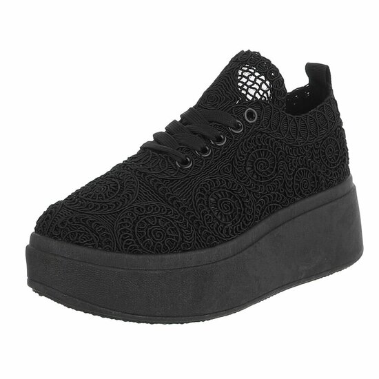 Zwarte lage sneaker Myriam