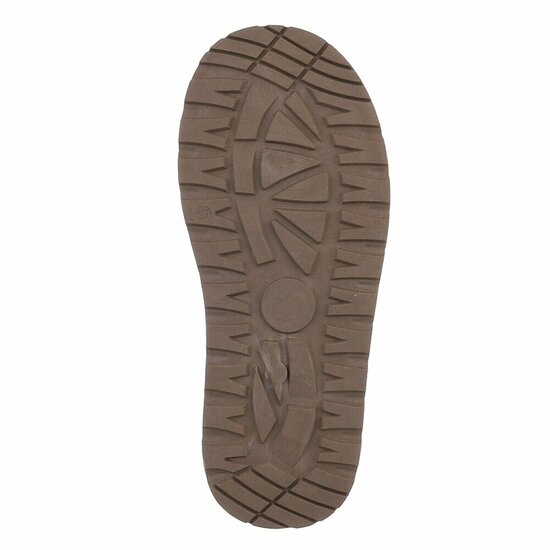 Dames sneakers mokkabruin met warme voering en plateauzool-Celine
