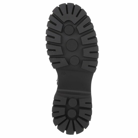 Camel chunky enkellaarzen met hak en veters-Delicia