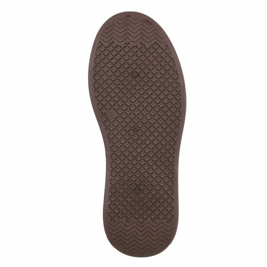 Bruine sneakers met gouden strepen en chunky zool-Darlina