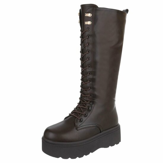 Bruine hoge veterboot Alie