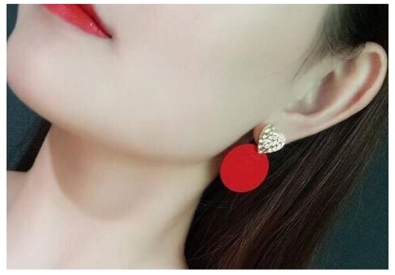 Oorbellen gouden hart.