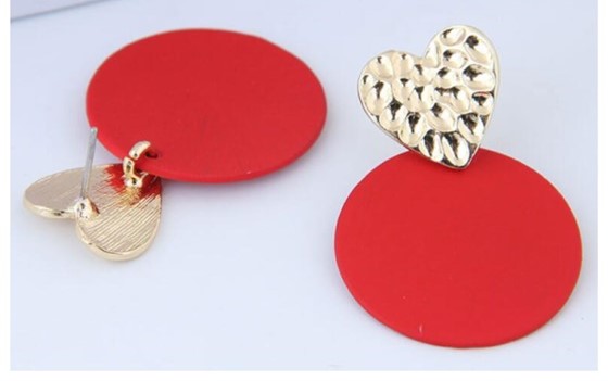 Oorbellen gouden hart.