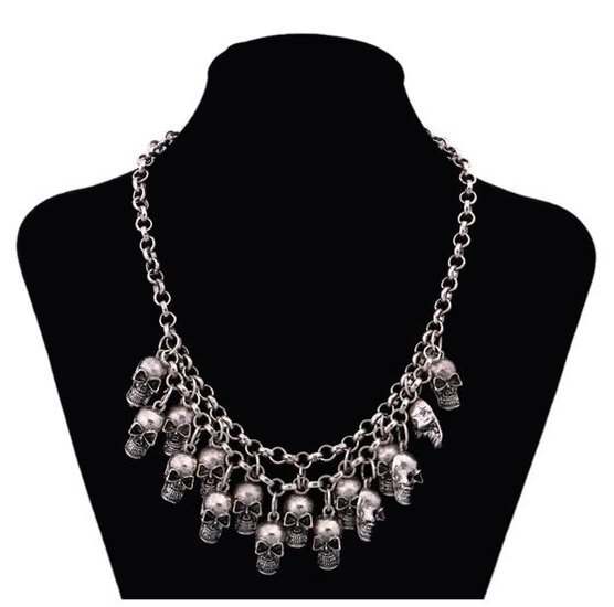 Fashion skulls halsketting