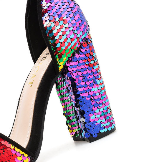 Elsa sandaal met sequins.