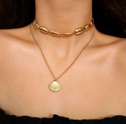 Bohemian choker met pendule.