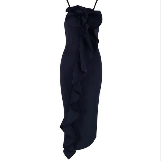 Elegante boutique fitted 3/4 dress