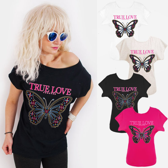 T-shirt met print True Love