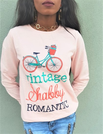 Sweatshirt shabby romantic.