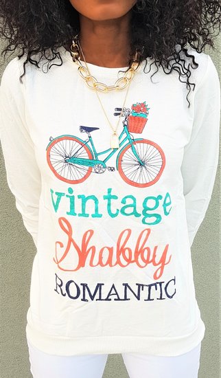 Sweatshirt shabby romantic.