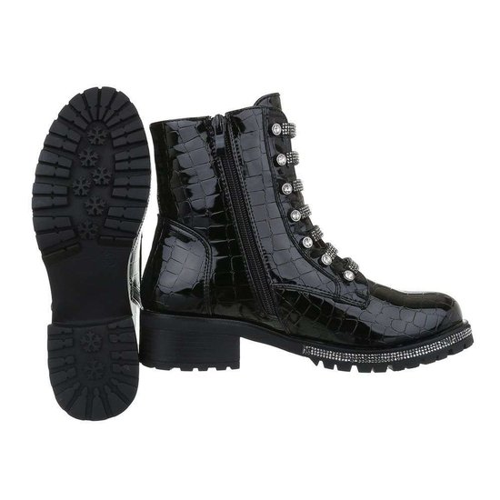 Lak boot Sidi 1 zwart.