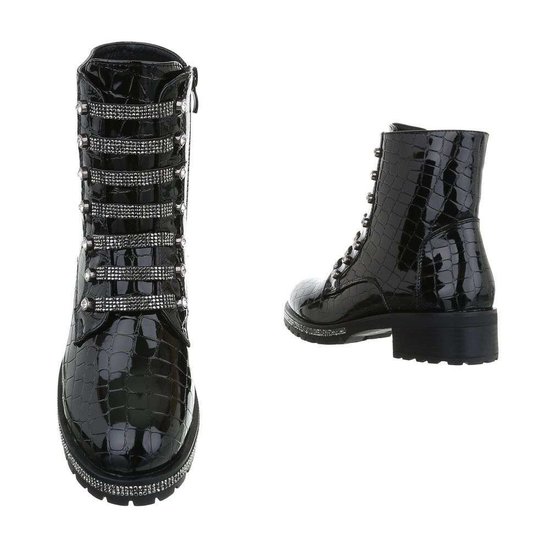 Lak boot Sidi 1 zwart.