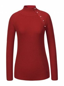 Classy rode pullover in maille.
