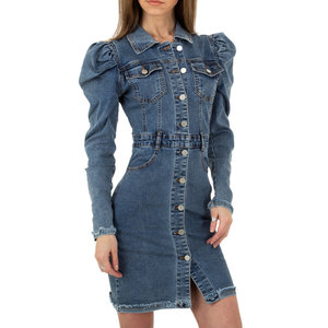 Fashion bodycon jeans jurk.