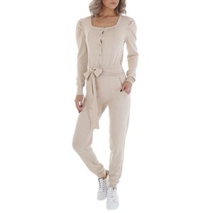 Hippe beige  jumpsuit.