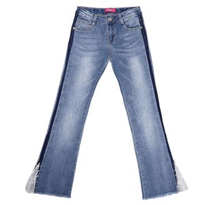 Fashion jean bleu bootcut-fille.