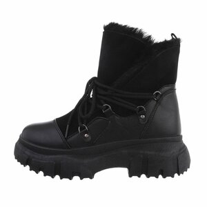 Zwarte daimen winterboot Nelma.