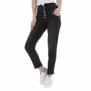 Zwarte pencil jeans broek.