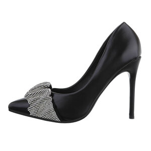 Zwart high heel pump Azia.