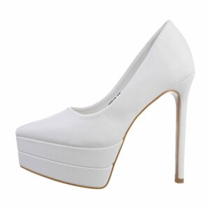 Witte high heel pump Antonette.